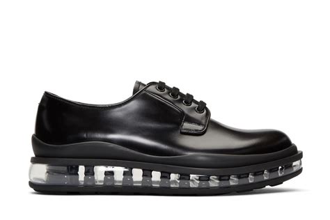 prada black leather bounce derbys|Prada Black Leather Bounce Derbys Release Price .